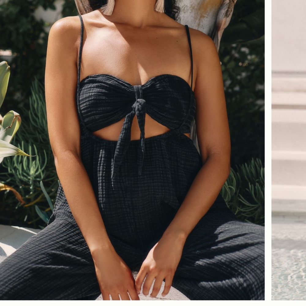 Anthropologie Beach Swim Cover Up Suspender Pant